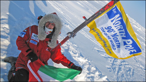 Elham al Qasimi at the North Pole