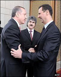 بشار اسد و رجب طیب اردوغان