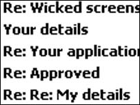 Caixa posta infectada pelo vírus
