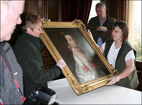 Gainsborough Lady Anne Fownes on day of her wedding