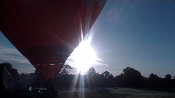 The balloon at dawn