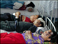 قربانيان انفجار قطار در کره شمالی