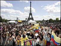 manifestação em Paris
