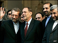 سولانا، لاریجانی، جلیلی