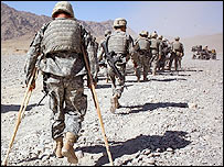 Helmand'da Amerikan askerleri