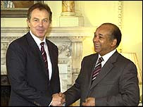 Libya Dışişleri Bakanı Şalgam ve İngiltere Başbakanı Blair