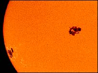 Güneş yüzeyindeki lekeler