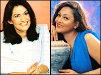 Rosy Senanayake (l) and Geetha Kumarasinghe