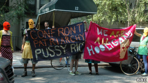 Акция в поддержку Pussy Riot в Нью-Йорке