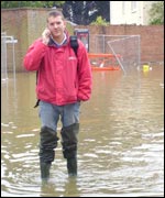 BBC Gloucestershire's Chris Brierley in Tewkesbury