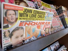 National Enquirer front cover story of John Edwards' affair