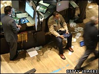 Traders at the New York stock exchange
