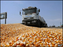 Caminhão com milho na Argentina