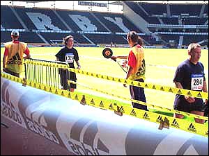 At the finish line