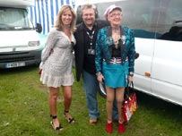 David White with Claire Sweeney and Sue Pollard
