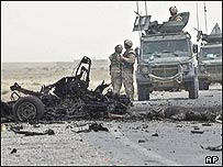 محل انفجار در قندهار