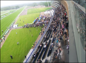 At the top of the new stand