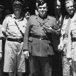 Brigadier Francis Rabino (centre) with fellow senior officers in Algiers, 1942