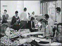 People in newsroom