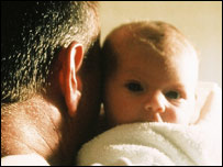 A father and baby