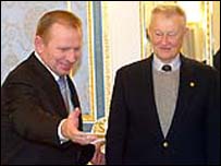 Збіґнєв Бжезинський і Леонід Кучма (фото УНІАН)