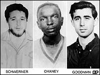 Ativistas pelos direitos civis mortos em 1964