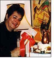 Anne Barbour with mallett