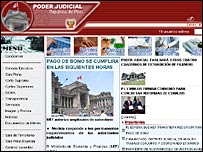 Site atacado do Judiciário peruano