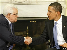 Mahmoud Abbas y Barack Obama