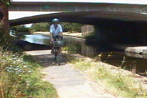 Richard goes to work on two wheels