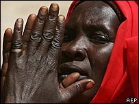 زن آواره سودانی در دارفور