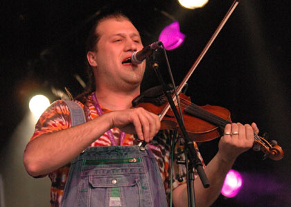 Performers on Friday at the Cambridge Folk Festival 2005
