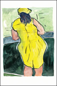 Woman in Red Lion Pub. © 2007 Bob Dylan