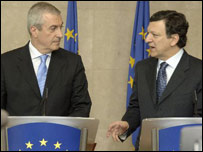 Jose Manuel Barroso şi Călin Popescu Tăriceanu