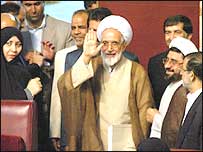 مهدی کروبی، رييس مجلس ششم در آخرين روز دوره ششم به نمايندگان وداع کرد