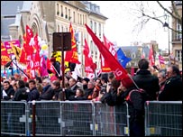 Protesters at Versailles