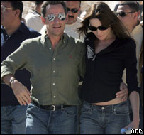 सार्कोज़ी और ब्रूनी