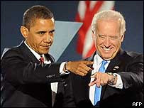 Ông Barack Obama cùng ứng viên phó Tổng thống Joe Biden