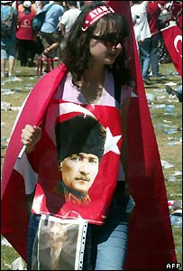 Protesto contra o governo em Izmir