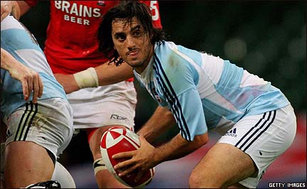 Agustín Pichot, el capitán de los Pumas argentinos.
