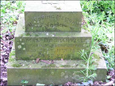 Baskerville memorial in Avenbury Church, Hereford 