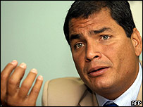 Rafael Correa, presidente eleito do Equador