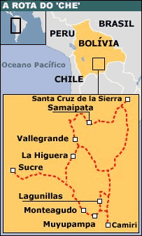 Mapa da Rota do 'Che'