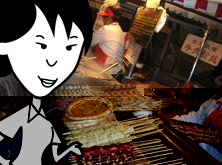 Helen in the night food market