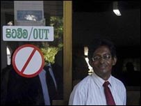 Mr. Tissainayagam after released on bail (file photo)