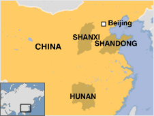 Bản đồ tỉnh Hồ Nam