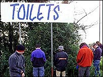 Toilets at Glastonbury