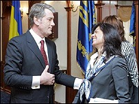 В.Ющенко і представники МВФ