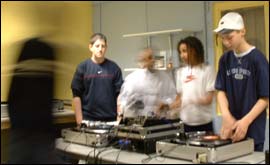 Young DJs from Wood End 