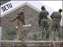 کشمیر بس سروس پر سکیورٹی